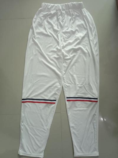 SRA SK3 กางเกงขายาวแต่งแถบ / ขาว / เอว22-36 ยาว38นิ้ว